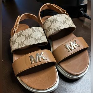 Girls Michael Kors Brown Sandals